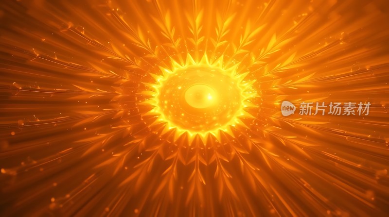 新片场素材太阳光芒四射