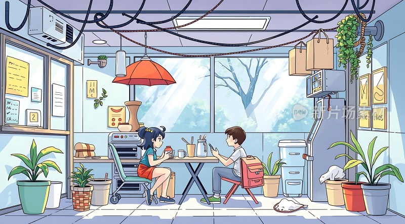 实验室里的温馨时刻