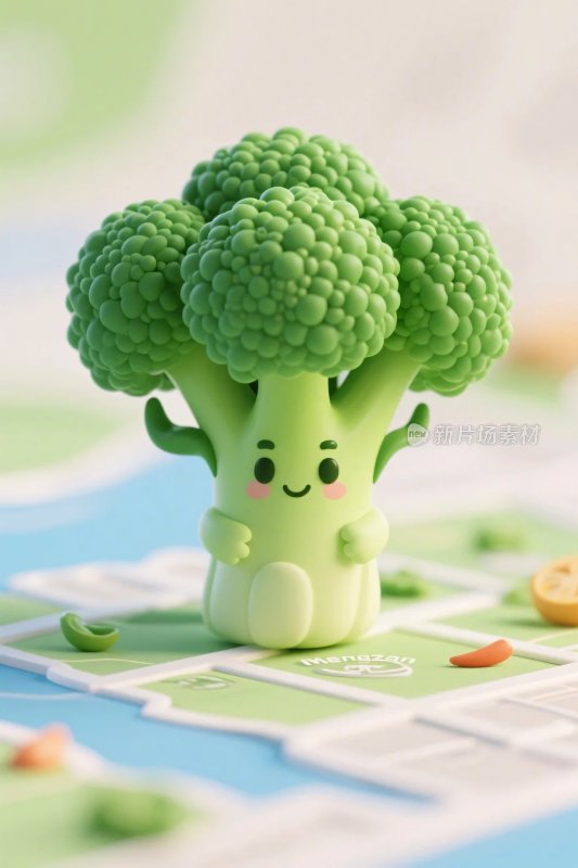 可爱西兰花造型卡通玩偶