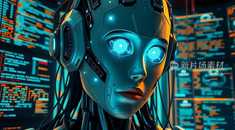 智能机器人科技感十足