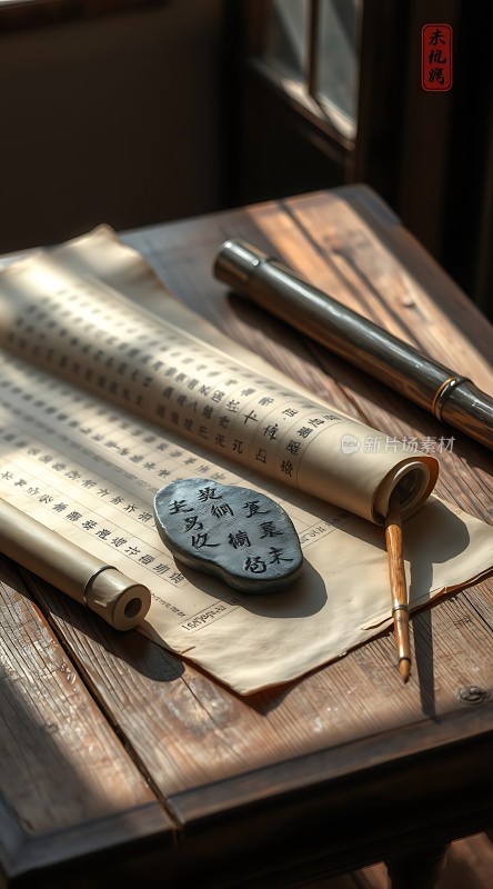 古风书法展示墨香四溢传统文化韵味浓厚