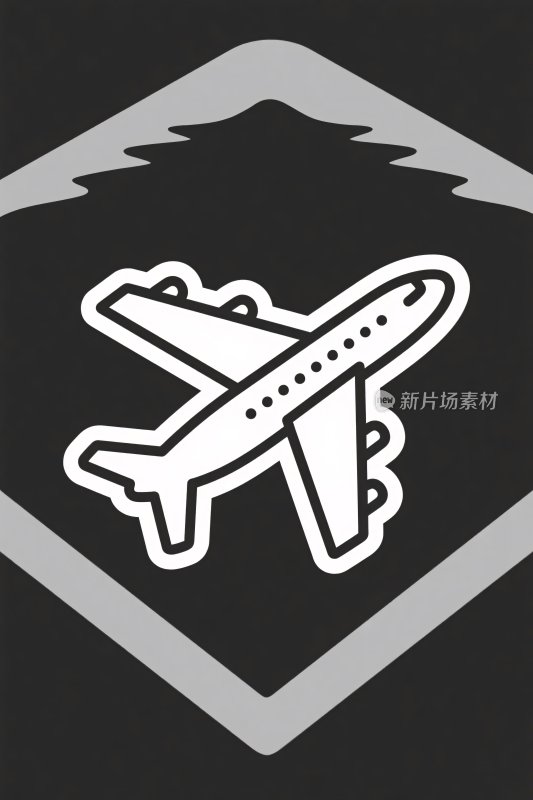 飞机图标插画