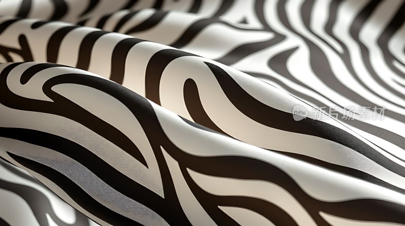 黑白条纹布料纹理