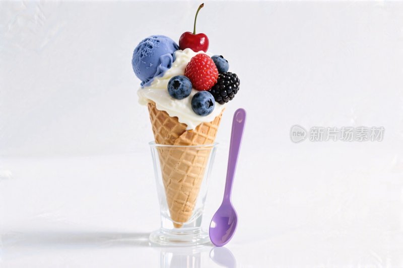 美味冰淇淋甜筒