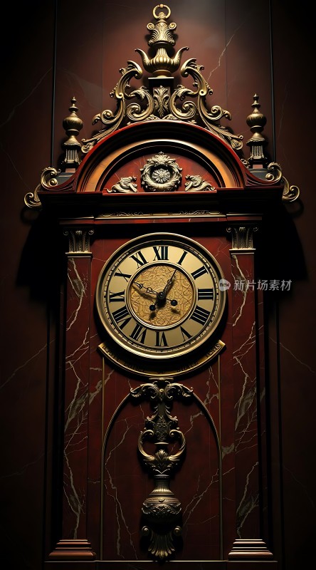 古铜色时钟