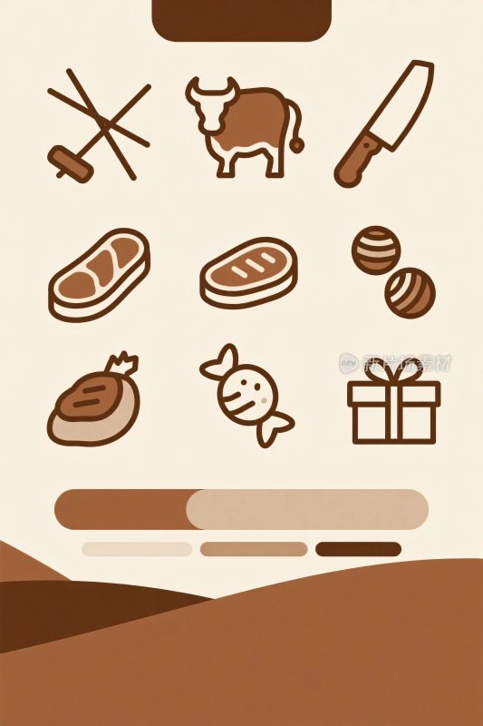 食品相关图标集合