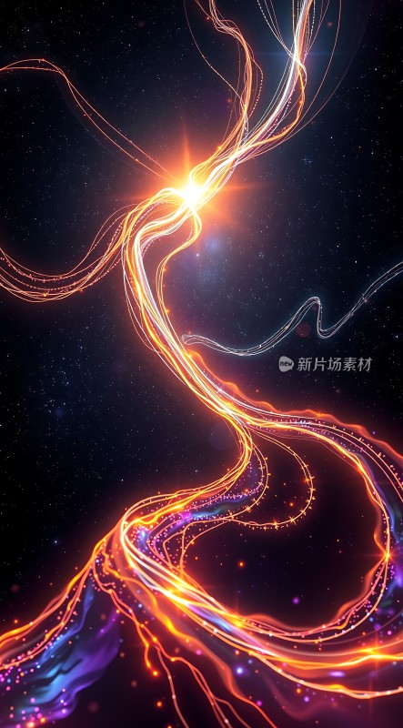 光之舞宇宙中的神秘能量流