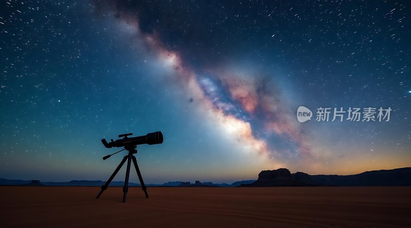 星空下的望远镜探索宇宙奥秘