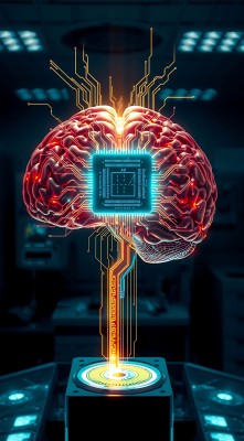 智能大脑芯片连接未来科技