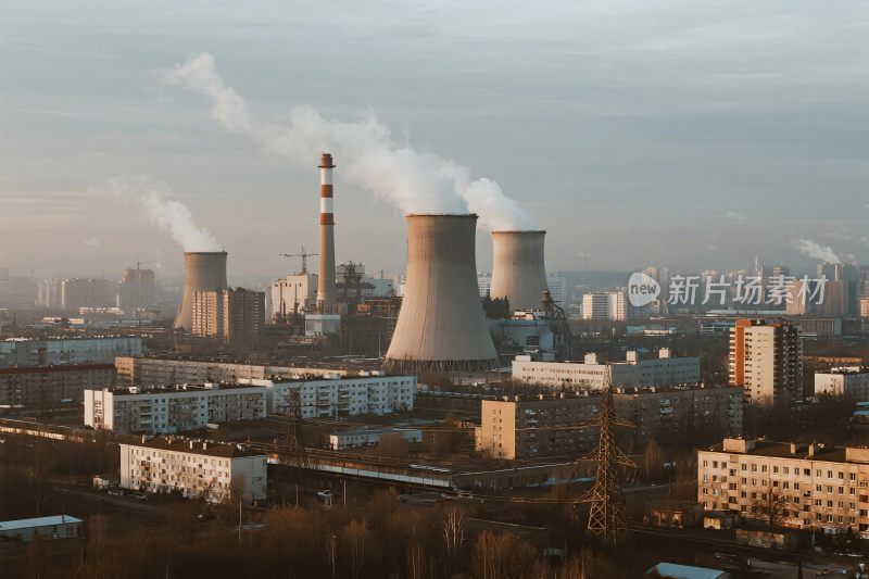 城市工业区风景图