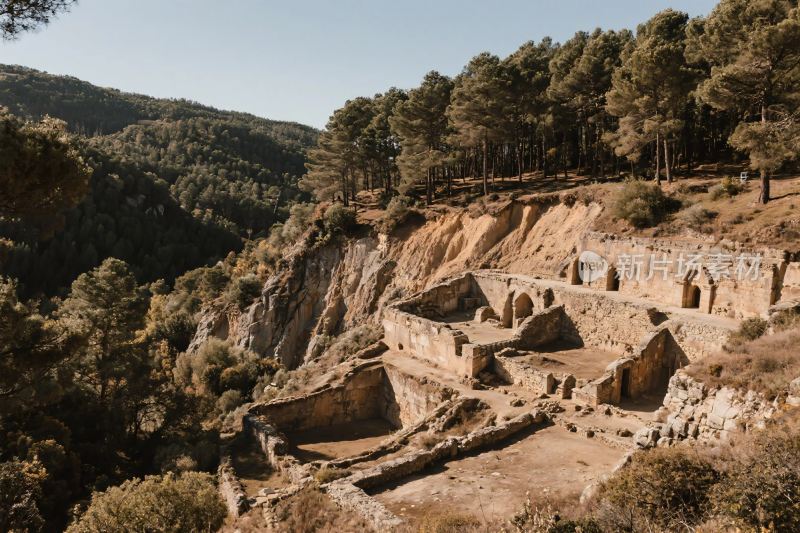 山地古遗址风光