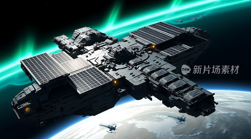 星际飞船遨游宇宙