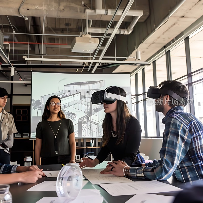 虚拟现实技术团队协作会议
