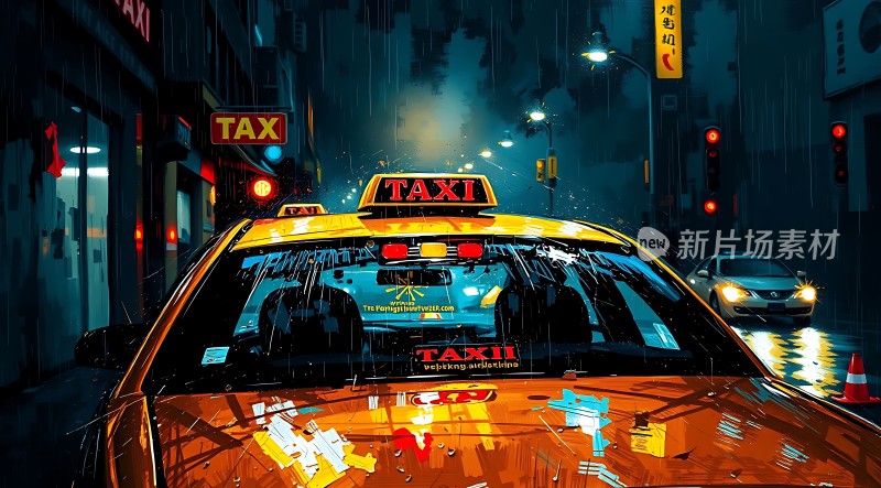 雨夜出租车