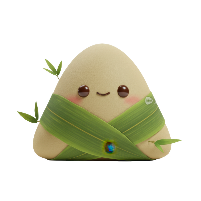 端午节3D卡通粽子元素