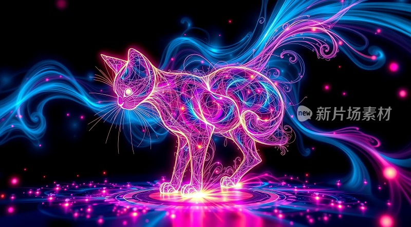 霓虹猫影炫彩登场！