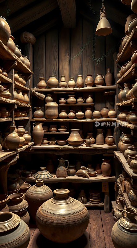 陶艺工坊古朴器皿的静谧之美