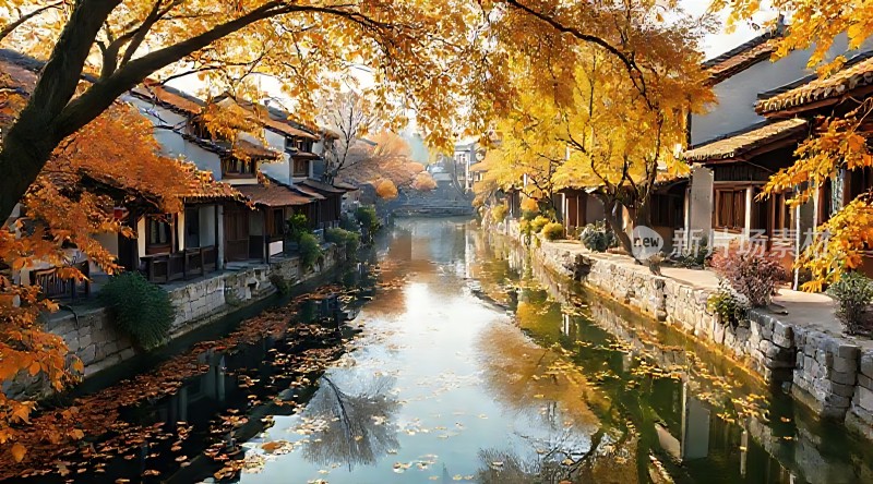 秋日古巷水乡情