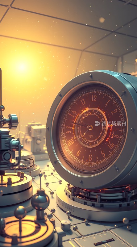 未来科技实验室中的精密仪器