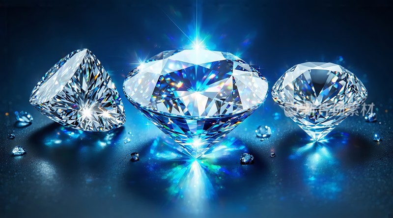 璀璨钻石闪耀光芒