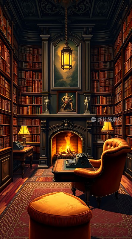 古董书房里的温暖与智慧