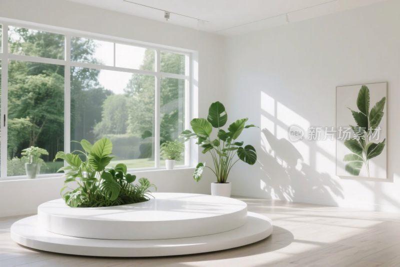 现代简约绿植室内空间