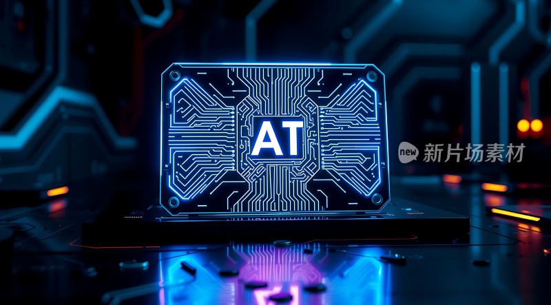 新片场素材 AT芯片科技感