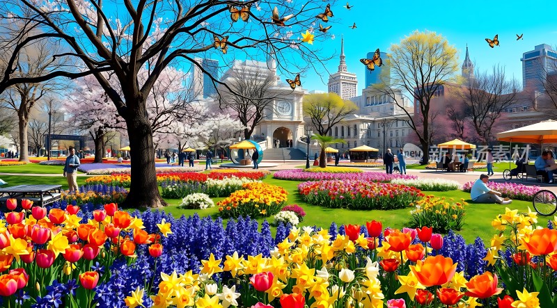 春日花海公园美景