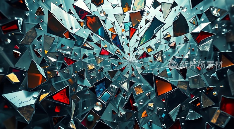 破碎玻璃艺术