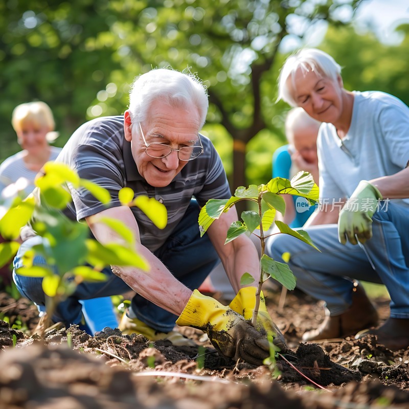 种树老人与自然共融