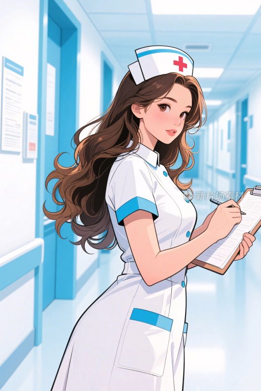 医院护士插画