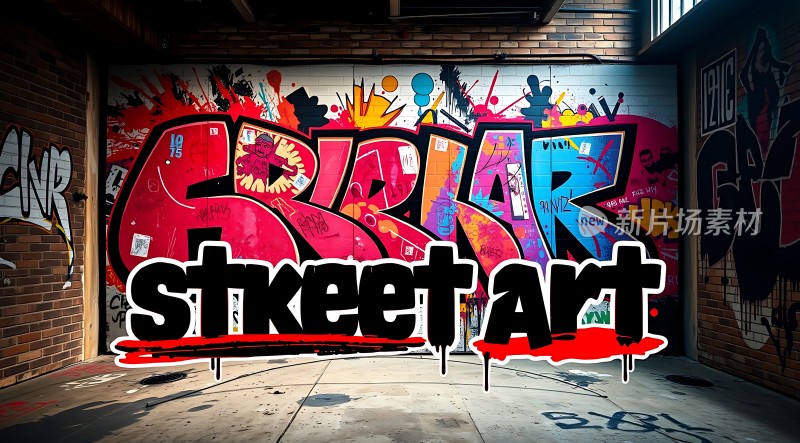 街头艺术色彩斑斓的涂鸦世界