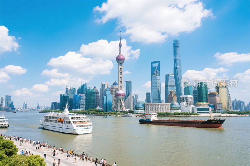 上海外滩全景摄影图