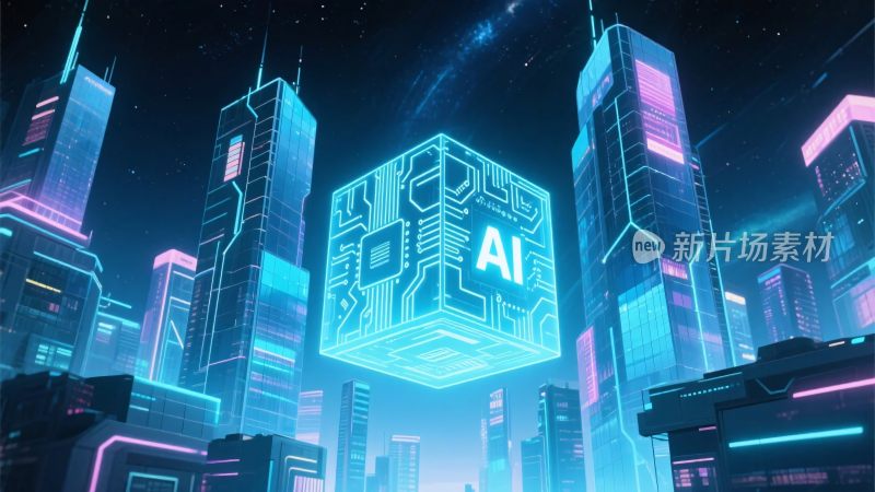 未来城市科幻插画