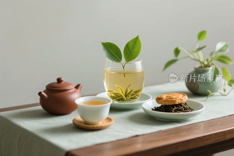 中式茶艺静物图