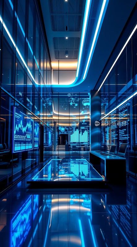 科技感走廊未来主义设计