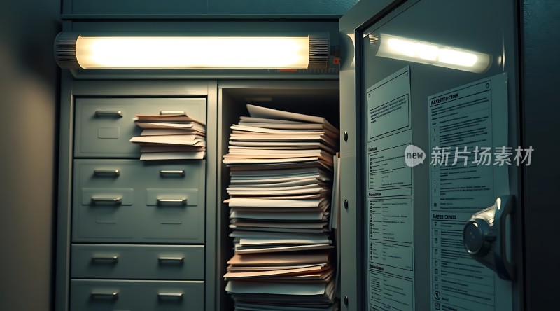 档案室里的秘密文件柜