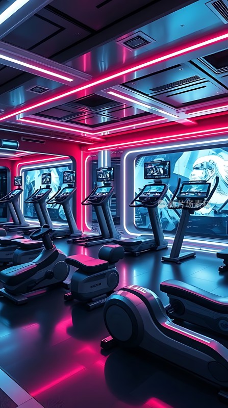 未来健身房科技感十足