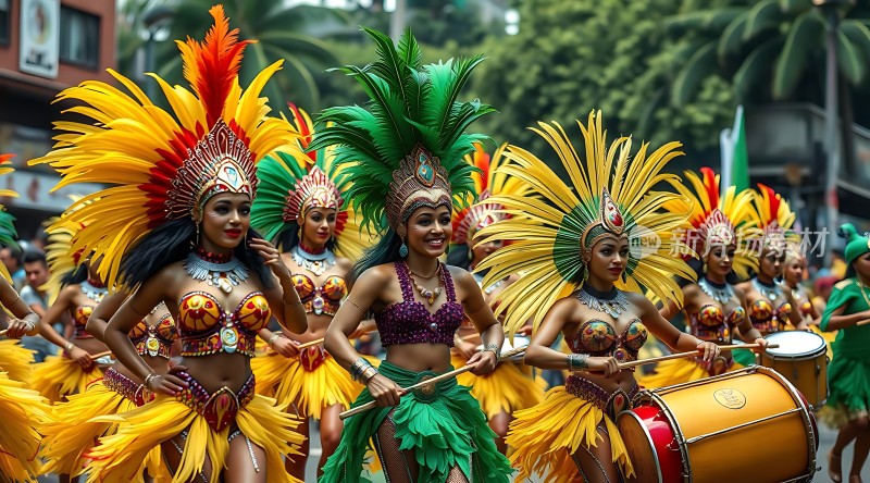 狂欢节上的华丽舞者