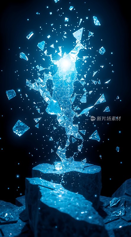 冰封世界晶莹剔透