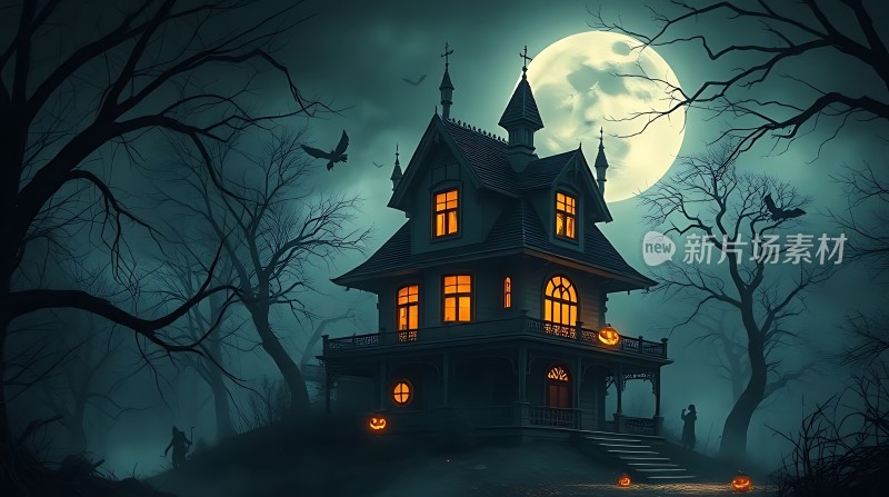 万圣节之夜鬼屋惊魂