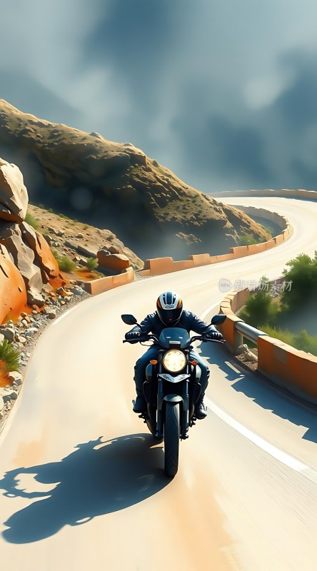 山间骑行风驰电掣