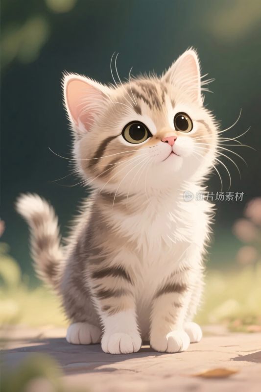 可爱小猫插画