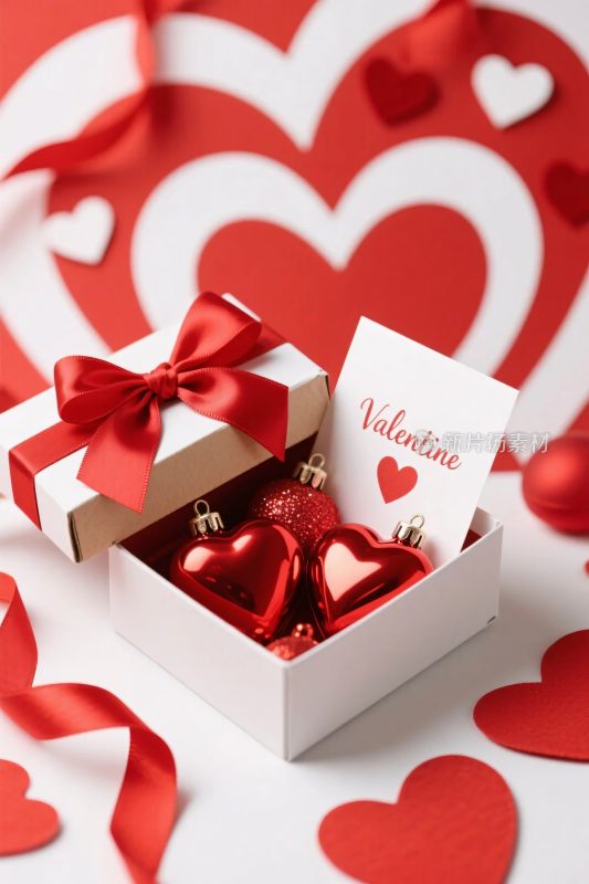 情人节礼盒爱心装饰