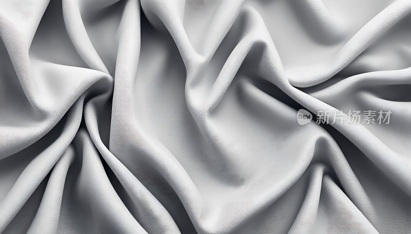 银色布料纹理细节展示