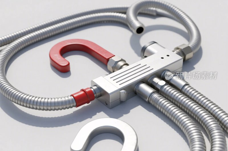 金属管道阀门组件示意图