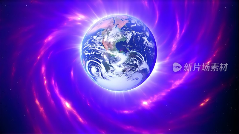 新片场素材地球与宇宙漩涡