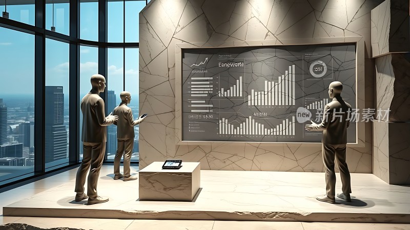 商务会议数据分析展示