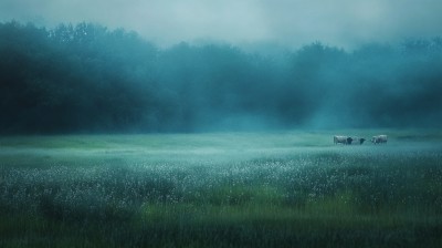 朦胧感田园风景