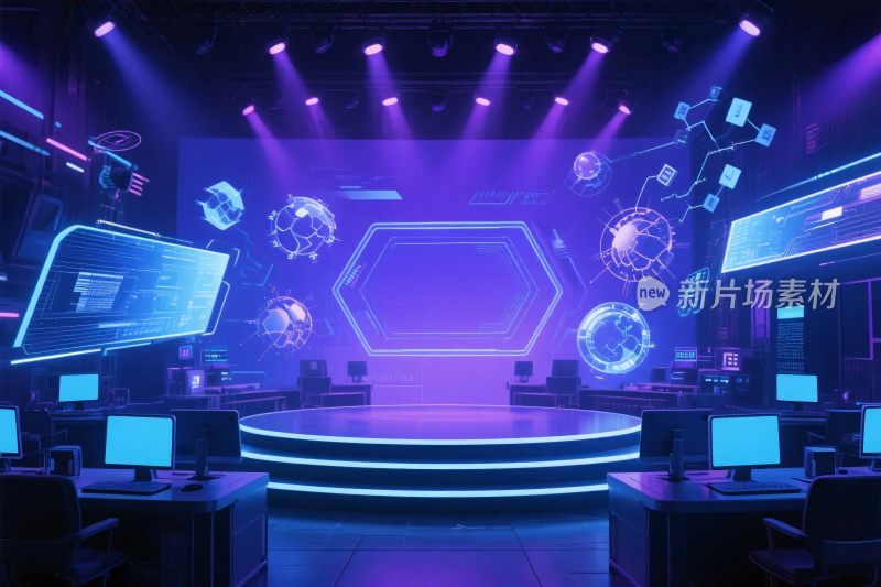 未来科技舞台场景